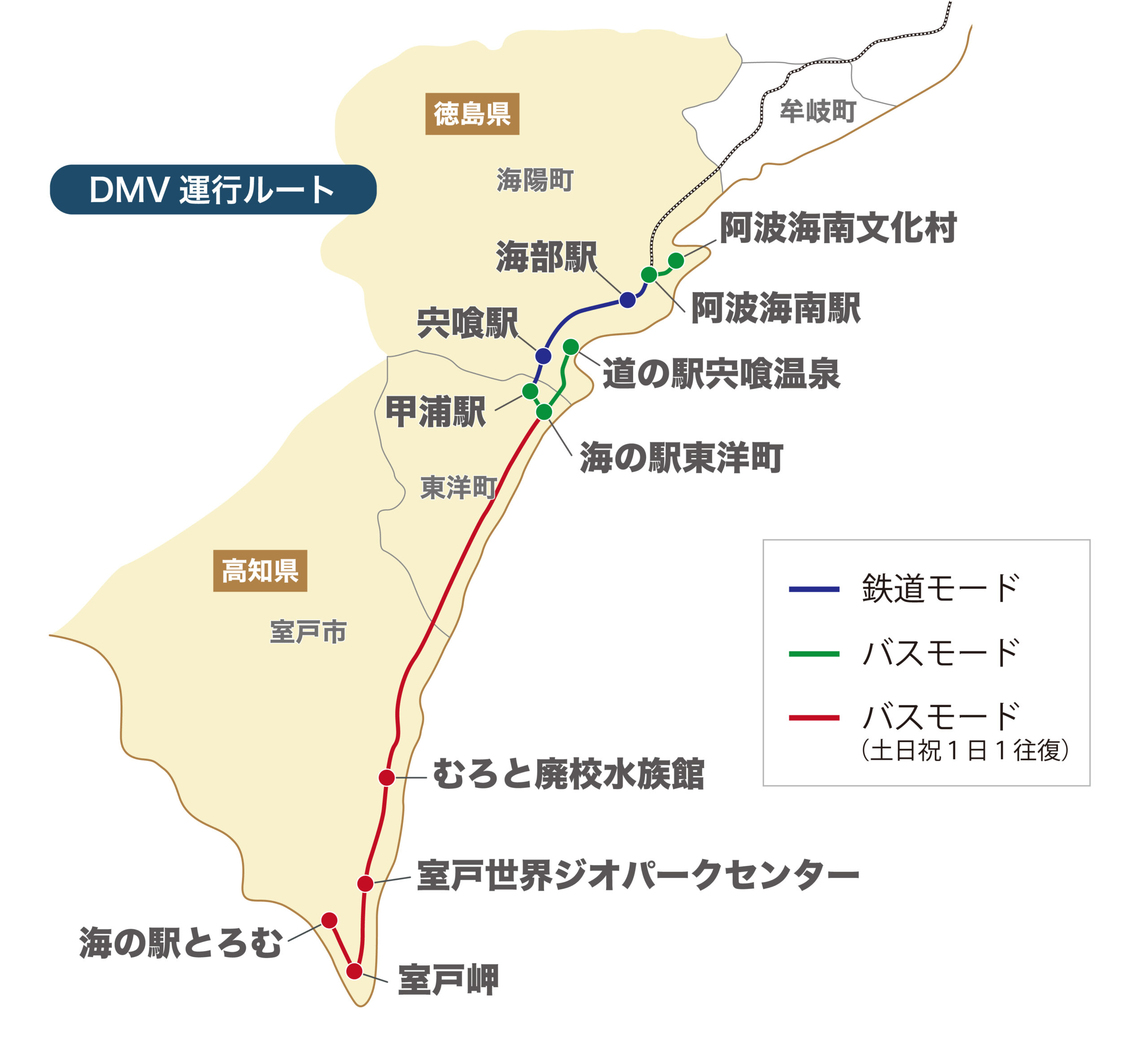 DMV運行路線図
